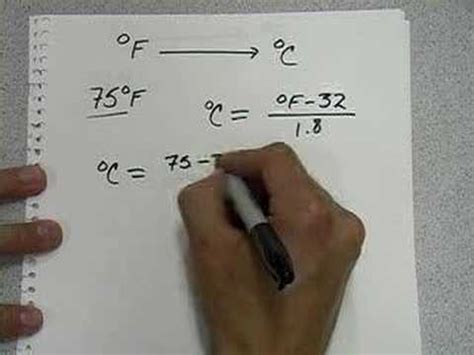 How many degrees celsius in a degree fahrenheit. Fahrenheit to Celsius Conversion - YouTube