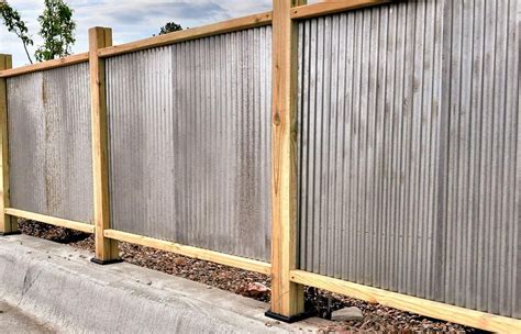 Corrugated Metal Fencing Design Inspiration For Residential
