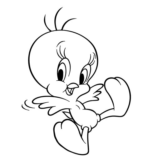 Cute Tweety Coloring Page Cartoon Coloring Pages Disney Drawings Images