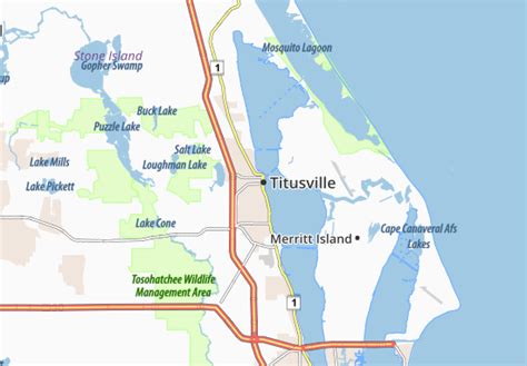 Michelin Titusville Map Viamichelin