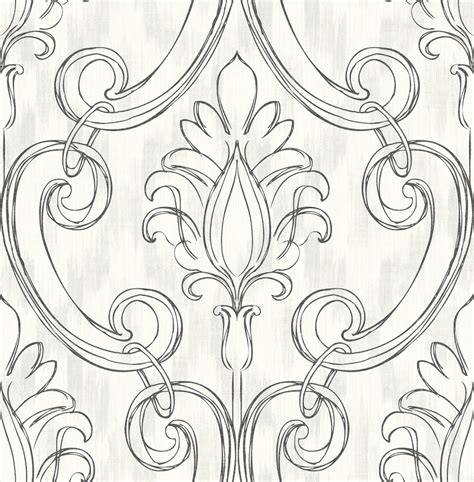 seabrook wallpaper in black off white mt80000 traditional wallpaper by the savvy