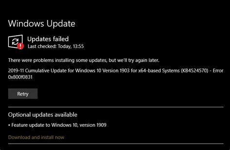 Fix Windows 10 Cumulative Update Kb4524570 Failed To Install Error