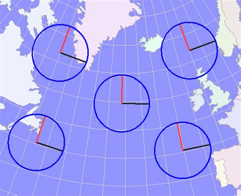 North Atlantic Map With Latitude And Longitude