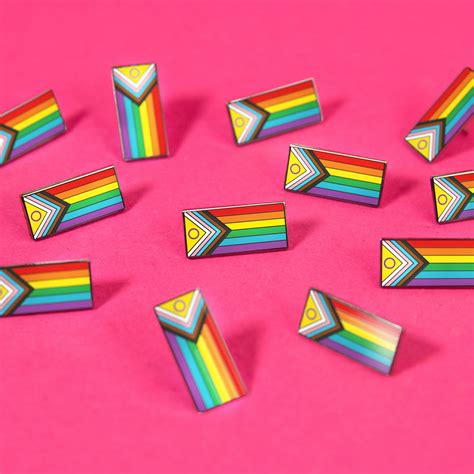 The Intersex Inclusive Progress Pride Flag Enamel Pin