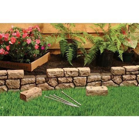 Dalen Products 6 In X 10 Ft Tan Stone Wall Border E4 10 The Home