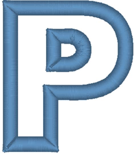 Letter p song.this alphabet song will help your children learn letter recognition and the sign language for the letter p. Satin Outline Block Alphabet Embroidery Design