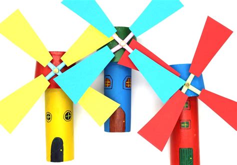 Paper Roll Windmill Craft Fun Kids Crafts