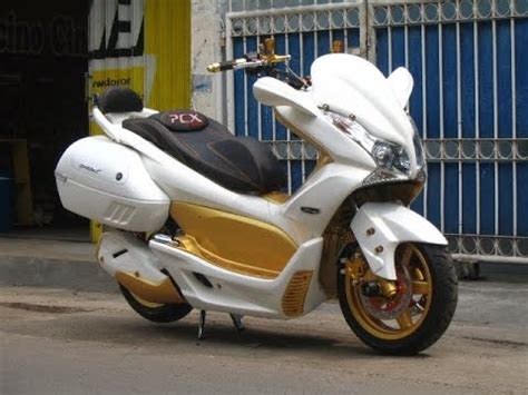 Macam Macam Modifikasi HONDA PCX Terbaru Tahun 2016 - YouTube