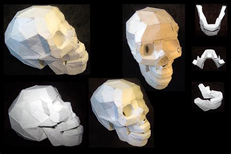 Paper Skull Model By Playalindask8er1 On Deviantart