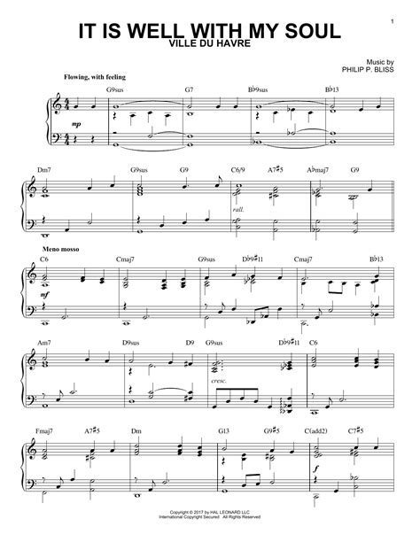 It Is Well With My Soul Jazz Version Arr Brent Edstrom Sheet Music