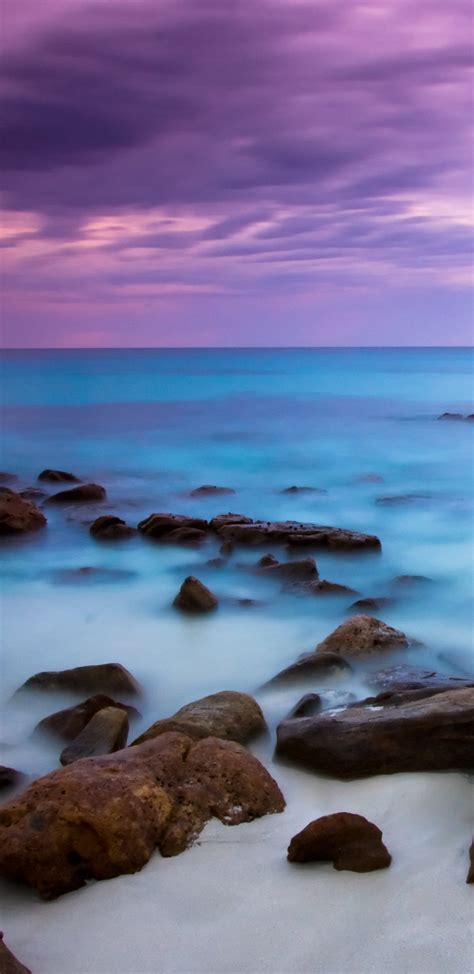 Beach Cloud Earth Horizon Ocean Purple Sea Wallpapers Most Popular
