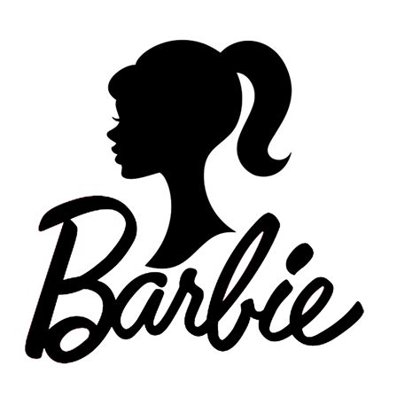 Barbie Or Your Name Script W Silhouette Vinyl Etsy