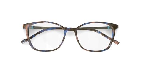 Specsavers Womens Glasses Tech Specs 22 Blue Square Plastic Bio Based Acetate Frame £100