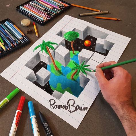 de nouveaux dessins 3D par Ramon Bruin - Dessein de dessin