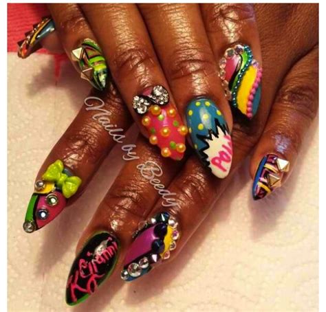 Pow Beedy The Black Nail Tech Nails Nail Designs Black Nails