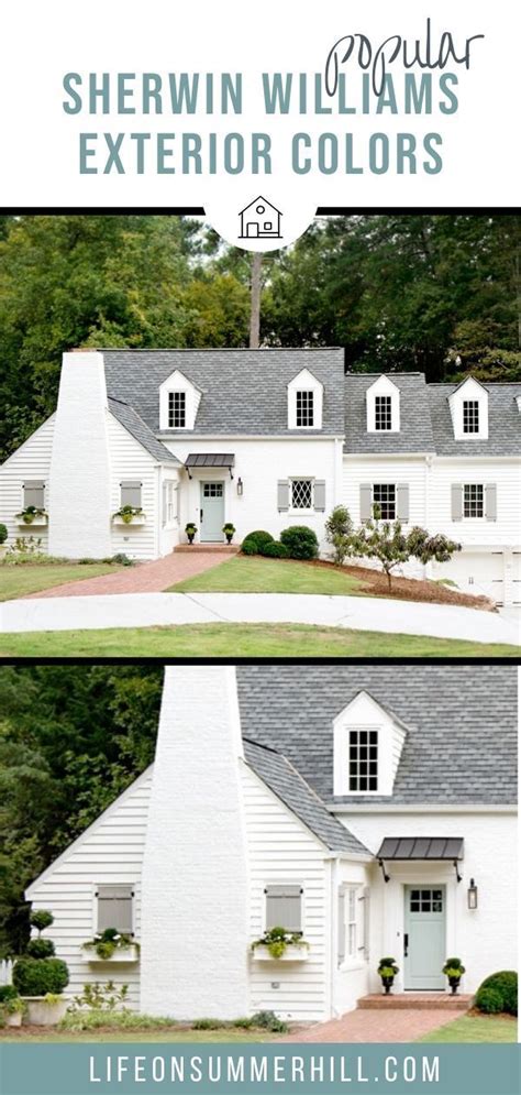 10 Popular Sherwin Williams Exterior Paint Colors White Farmhouse