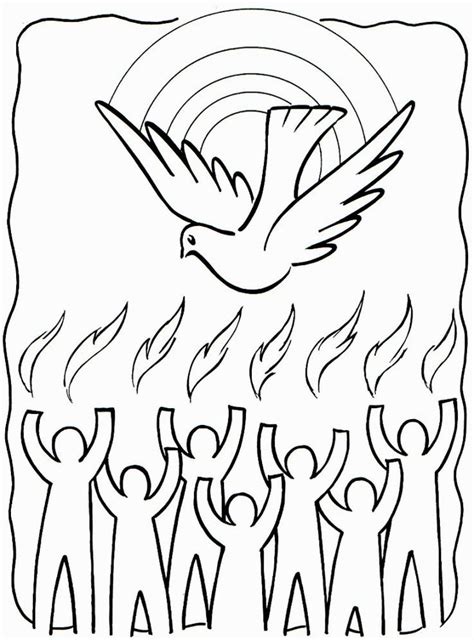 Holy Spirit Coloring Page Sheets