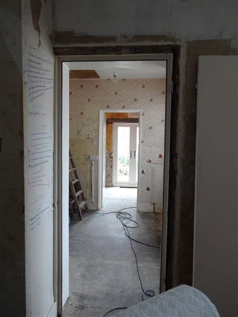 Install double door into opening. Kezzabeth.co.uk | UK Home Renovation, Interiors and DIY Blog