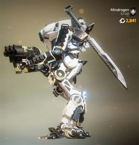 Ronin Prime Stoic Light Camo Side View Robots Concept Titanfall