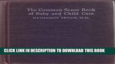 The Common Sense Book Of Baby And Child Care Baby Viewer