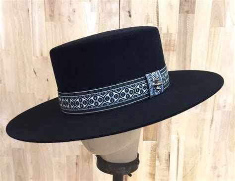 Black Beaver Blend Fur Felt Western Hat Bolero Style With Etsy