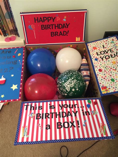 Birthday In A Box Best Friend Birthday Surprise Aunt Birthday T