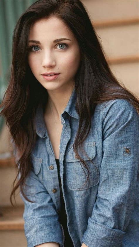 It varies from light brown to almost black hair. Emily Rudd, Black Hair, Blue Eyes | Black hair blue eyes ...