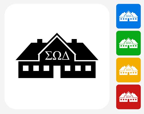 With tom hulce, stephen furst, mark metcalf, mary louise weller. Frat House Icon Flat Graphic Design Stock Illustration - Download Image Now - iStock