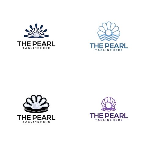 Premium Vector Pearl Logo Collection