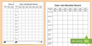 The allocation and assignment module for fleetfocus fleet management software system. Classroom Job and Role Allocation Planning Template - job ...