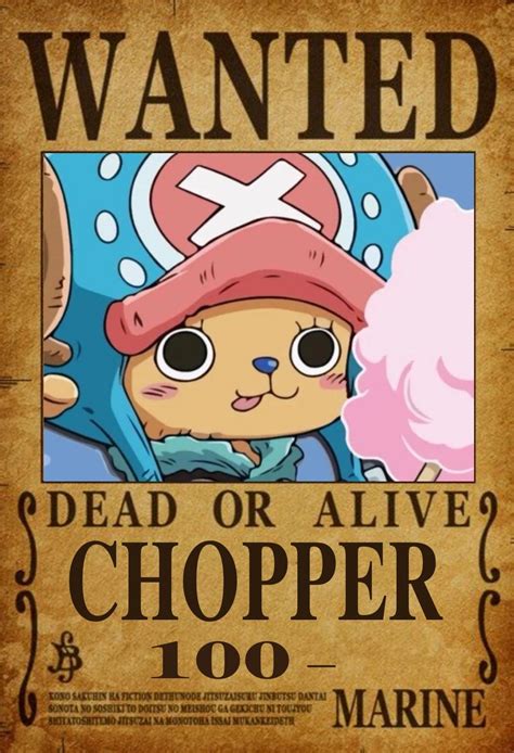 One Piece Wanted Chopper Gambar Profil Kartun Gambar Profil Gambar Anime