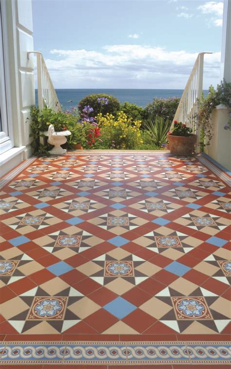 Original Style Victorian Floor Tiles Blenheim W Telford Border