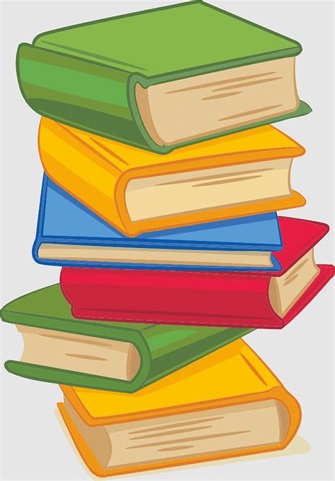Cartoon Books Go To School Know How Librarian Books Learn Ai