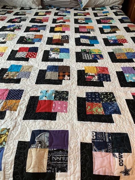 Handmade Shadow box scrappy quilt 62x80 multi-colored , twin size