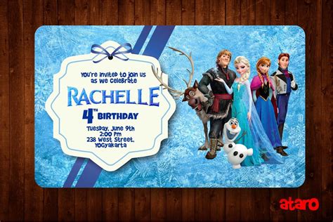 Apakah anda mencari gambar desain stiker ulang tahun template psd atau file vektor? ATARO DESIGNS: Undangan Ulang Tahun Ultah Anak Tema Frozen ...