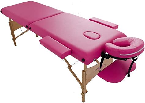 Massage Table Bed Portable Beauty Couch Professional Folding Lightweight Salon Pink