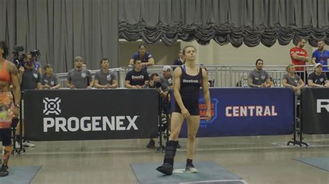 Julie Foucher Competes At Crossfit Games In Walking Boot
