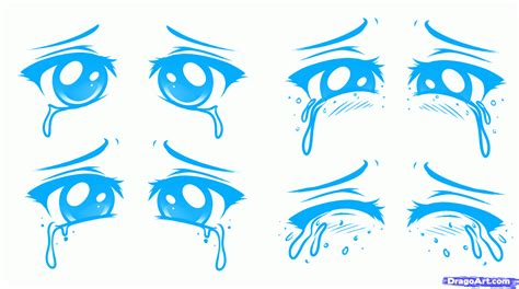 How To Draw A Sad Face Sad Anime Face Step By Step