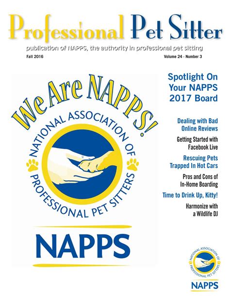 Your pet sitter, scottsdale, arizona. Professional Pet Sitter Magazine_Fall 2016 by National ...