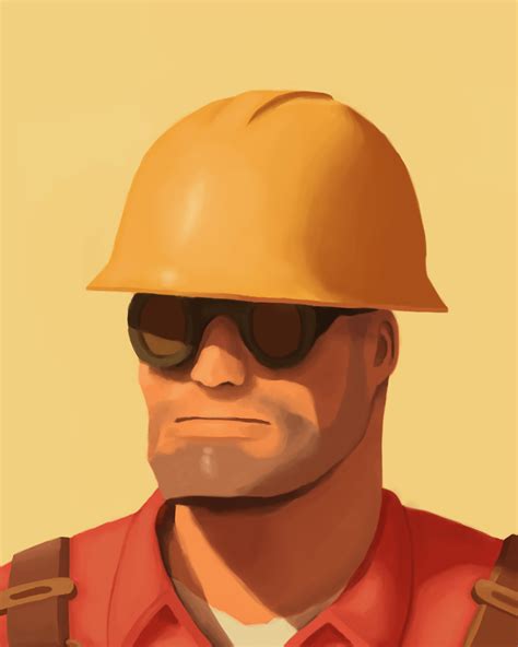 Artstation Team Fortress 2 Engineer Portrait