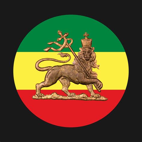 Lion of Judah - Ethiopian Flag - Reggae Shirt - Reggae - Long Sleeve T
