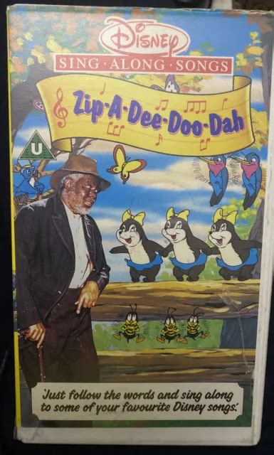 Walt Disney Sing Along Songs Vhs Zip A Dee Doo Dah Rare Video Tape