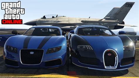 Gta V Vs Real Life Bugatti Veyron Vs Truffade Adder Youtube