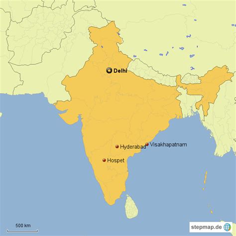 Stepmap India Map Landkarte Für Deutschland