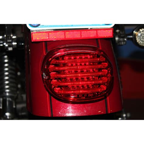 Custom Dynamics Probeam Low Profile Led Tail Light For Harley Red