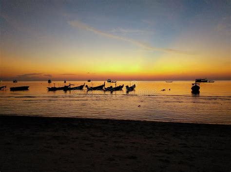 koh tao thailand november 2018 beautiful sunset on the beach koh tao editorial image
