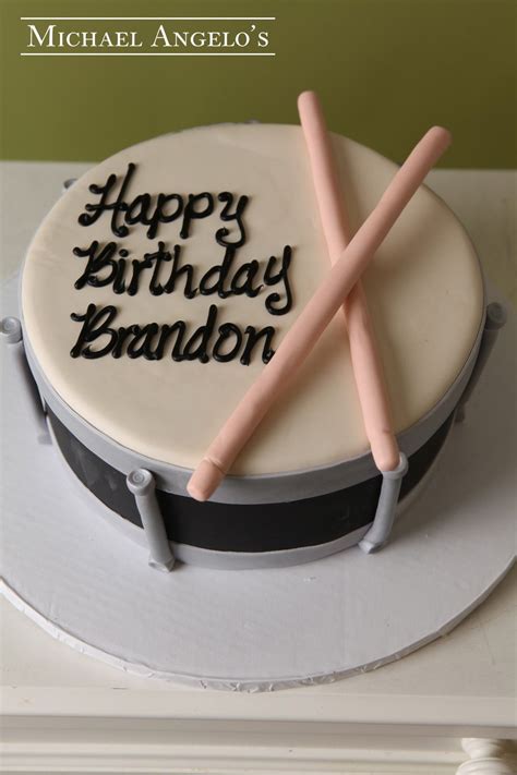 Drum Birthday Cakes 28th Birthday Cake Drum Cake Guitar Cake Pretty