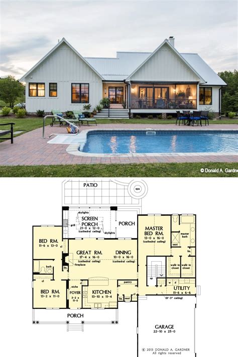 Single Story Barn House Plans Homeplancloud