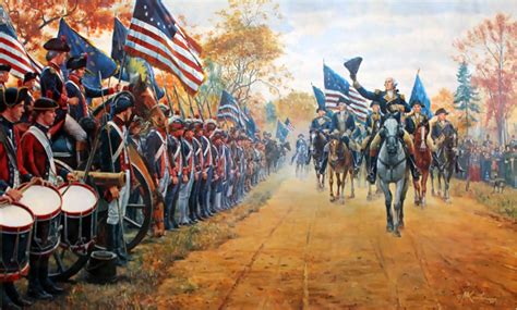 General Washington Rallying The Troops At Carlisle By Mort Kunstler