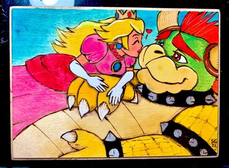 Bowser And Peach By Toadstoolartistry On Deviantart